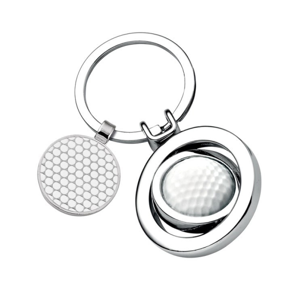 Přizpůsobený přívěsek na klíče s golfovým míčkem Přizpůsobený přívěsek na klíče s golfovým míčkem