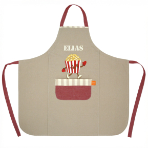 Personalizovaná dětská zástěra Popcorn Personalizovaná dětská zástěra Popcorn