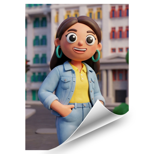 Portrét ve stylu Clay Art podle fotografie Portrét ve stylu Clay Art podle fotografie