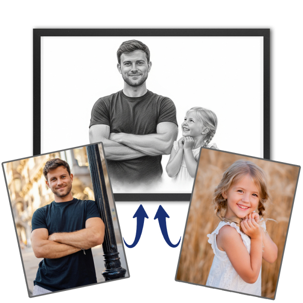 Fotomontáž pro portrét ve stylu uhlem Fotomontáž pro portrét ve stylu uhlem