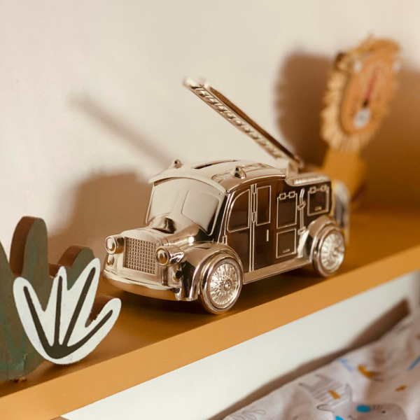 Kovová pokladnička hasičské auto Kovová pokladnička hasičské auto