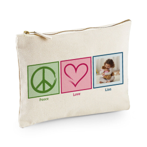 Víceúčelové pouzdro Peace & Love foto Víceúčelové pouzdro Peace & Love foto