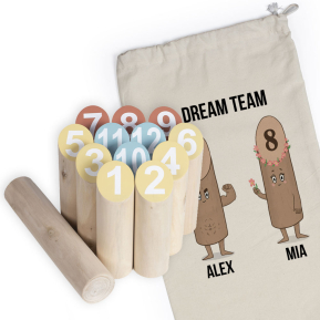Nordická hra s kuželkami v personalizovaném pouzdře Pin family Nordická hra s kuželkami v personalizovaném pouzdře Pin family