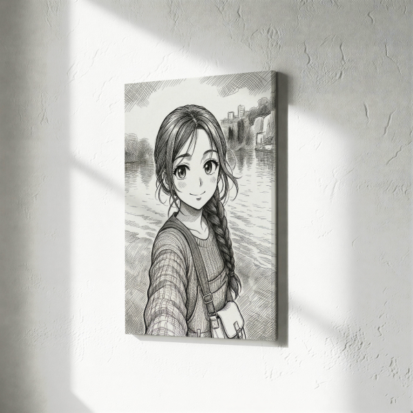 Personalizovaný portrét ve vintage manga stylu Personalizovaný portrét ve vintage manga stylu