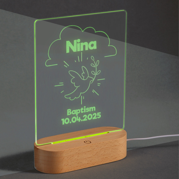 Personalizovaná LED lampa – Křest Personalizovaná LED lampa – Křest