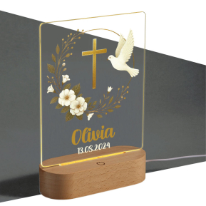 Personalizované noční světlo ke křtu Personalizované noční světlo ke křtu