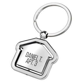 Personalizovaný klíčenka s otočným domem Personalizovaný klíčenka s otočným domem