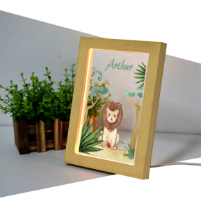 Personalizovaný LED rámeček savana Personalizovaný LED rámeček savana