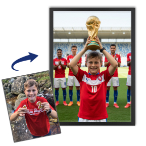 Personalizovaný portrét sportovní legendy Personalizovaný portrét sportovní legendy