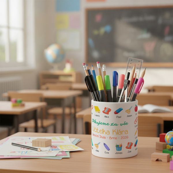 Personalizovaný keramický stojánek na tužky Vzpomínky na třídu Personalizovaný keramický stojánek na tužky Vzpomínky na třídu