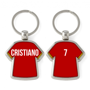 Přívěsek na klíče Jednobarevný dres s personalizovaným jménem Přívěsek na klíče Jednobarevný dres s personalizovaným jménem