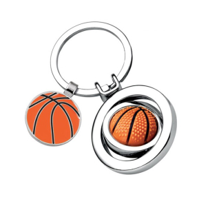 Přívěsek na klíče s vygravírovaným basketbalovým míčem Přívěsek na klíče s vygravírovaným basketbalovým míčem