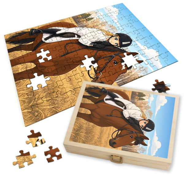 Puzzle z fotografie přeměněné na mangu Puzzle z fotografie přeměněné na mangu