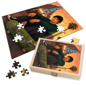 Puzzle z fotografie přeměněné na obálku videohry | Styl GTA Puzzle z fotografie přeměněné na obálku videohry | Styl GTA
