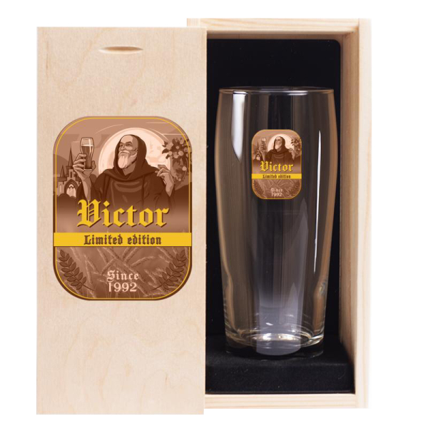 Sklenice na pivo s potiskem Trapist Sklenice na pivo s potiskem Trapist