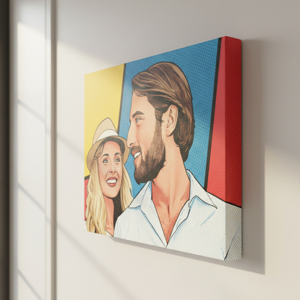 Portrét ve stylu pop art komiks podle fotografie Portrét ve stylu pop art komiks podle fotografie