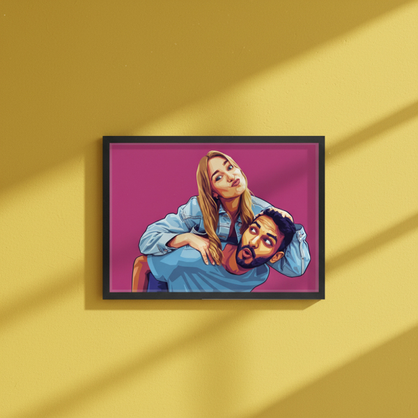 Portrét ve stylu pop art WPAP podle fotografie Portrét ve stylu pop art WPAP podle fotografie