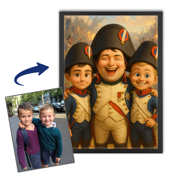 Portrait způsobem cartoon + historická postava podle fotografie Portrait způsobem cartoon + historická postava podle fotografie