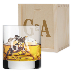 Ryté whisky sklo se dvěma iniciálami Ryté whisky sklo se dvěma iniciálami