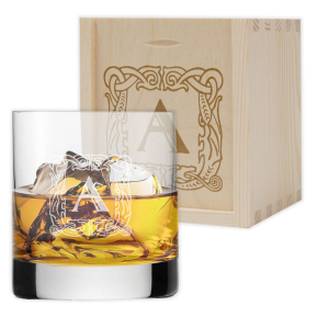 Sklenice na whisky s vyrytým iniciálem Sklenice na whisky s vyrytým iniciálem