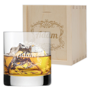 Sklenice na whisky s vyrytým iniciálem Sklenice na whisky s vyrytým iniciálem