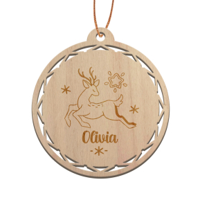 Personalizovaná dřevěná vánoční koule Christmas Spirit Personalizovaná dřevěná vánoční koule Christmas Spirit