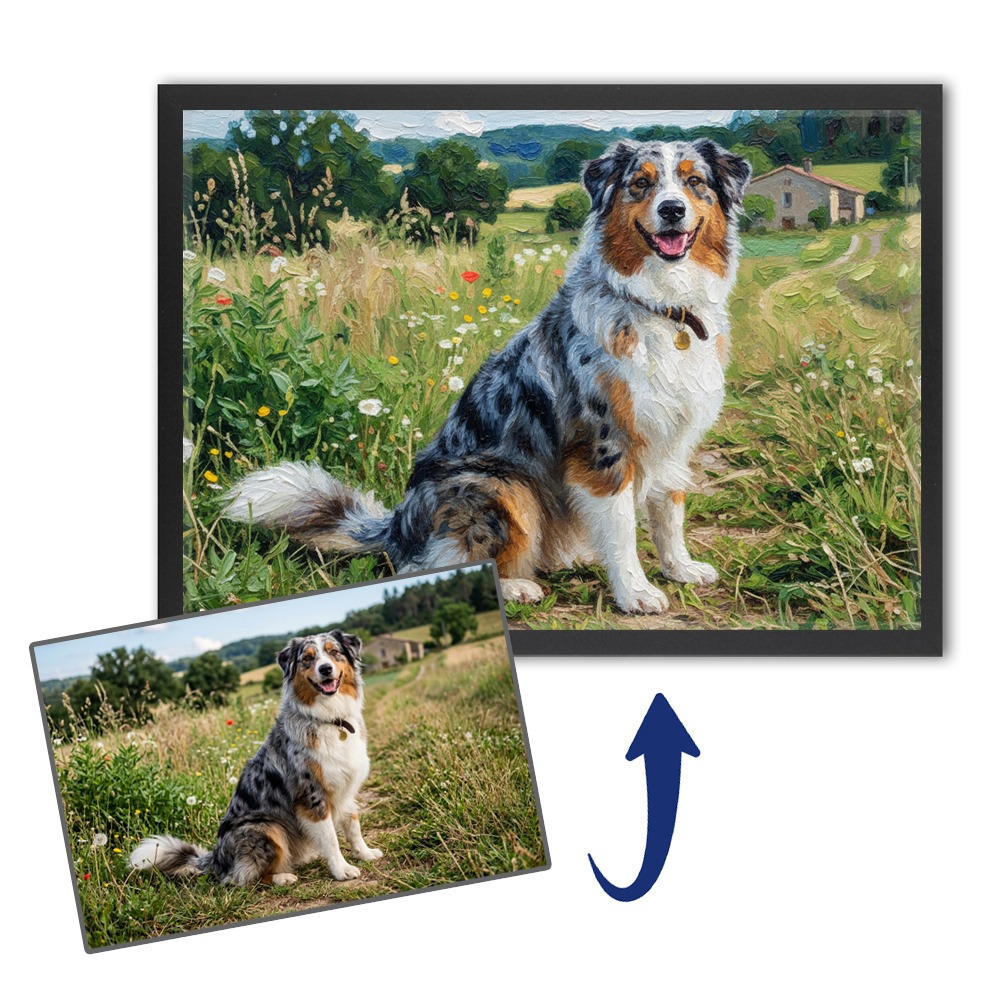 Portrét ve stylu olejomalby podle fotografie Portrét ve stylu olejomalby podle fotografie