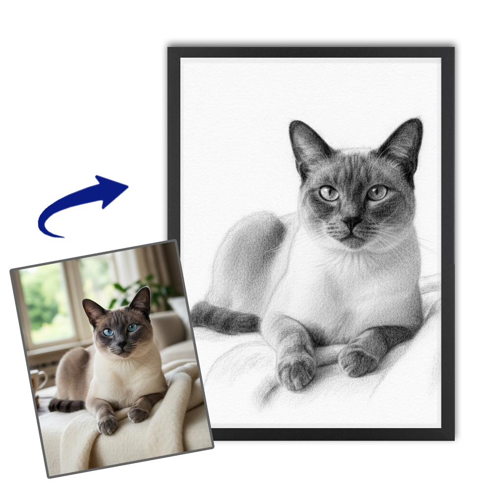 Portrét ve stylu uhlu podle fotografie Portrét ve stylu uhlu podle fotografie