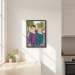 Portr&eacute;t ve stylu ploch&eacute;ho designu podle fotografie