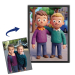 Portrét ve stylu Clay Art podle fotografie Portrét ve stylu Clay Art podle fotografie