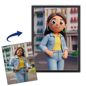 Portr�t ve stylu Clay Art podle fotografie