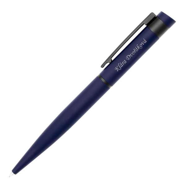 Grav&iacute;rovan&eacute; kuličkov&eacute; pero Hugo Boss Blue Loop