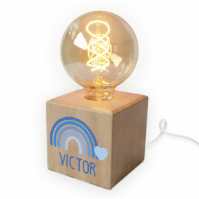 Lampa s filamentovou ��rovkou s duhov�m potiskem