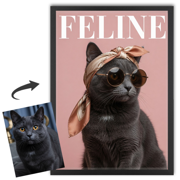 Ob&aacute;lka magaz&iacute;nu FELINE podle fotografie