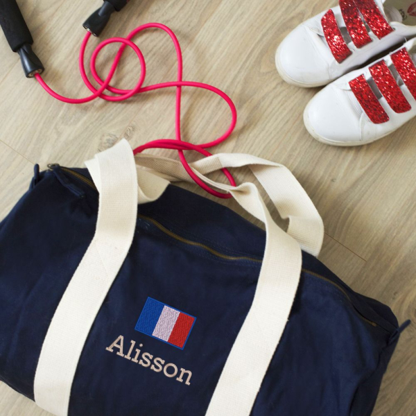 Personalizovan&aacute; sportovn&iacute; ta�ka se jm&eacute;nem a vlajkou