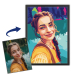 Portrét ve stylu pop art WPAP podle fotografie Portrét ve stylu pop art WPAP podle fotografie