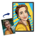 Portrét ve stylu pop art komiks podle fotografie Portrét ve stylu pop art komiks podle fotografie