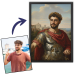 Portrét muže transformovaného v historickou postavu Portrét muže transformovaného v historickou postavu