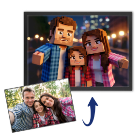 Portr�t ve stylu pixelov� videohry