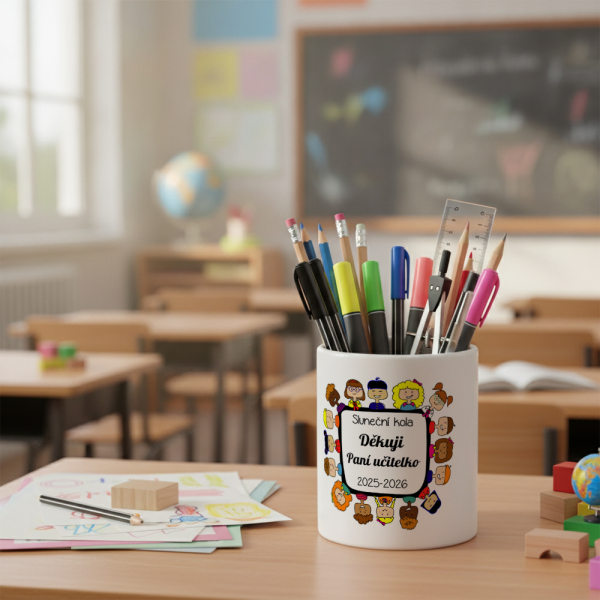 Personalizovan&yacute; kel&iacute;mek na tu�ky Děkuji pan&iacute; učitelko