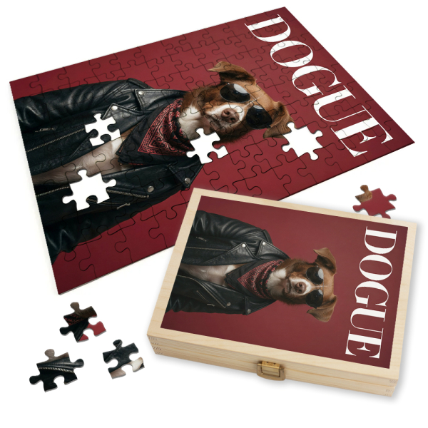 Puzzle s motivem jeho psa DOGUE