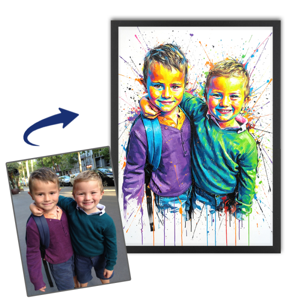 Street art portr&eacute;t z fotografie