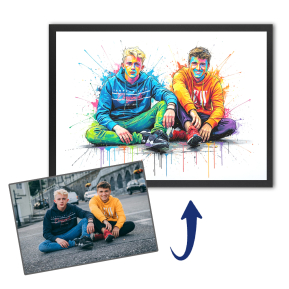 Street art portr�t z fotografie