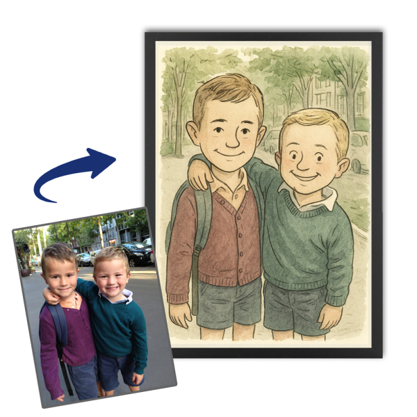 Karikatura ve stylu newyorsk&eacute;ho komiksu podle fotografie