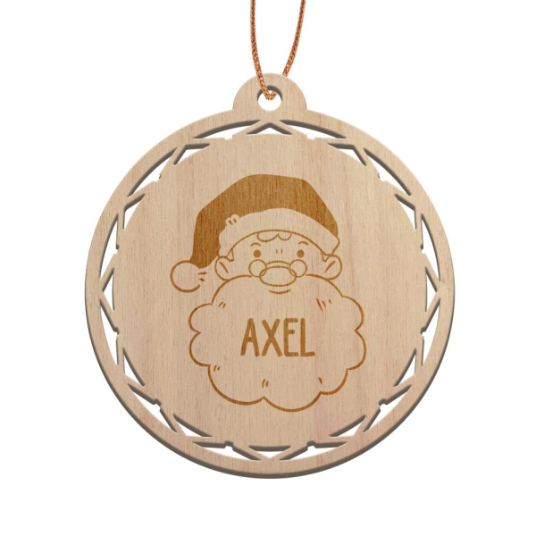 Personalizovan&aacute; dřevěn&aacute; v&aacute;nočn&iacute; koule Christmas Spirit
