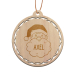 Personalizovan&aacute; dřevěn&aacute; v&aacute;nočn&iacute; koule Christmas Spirit