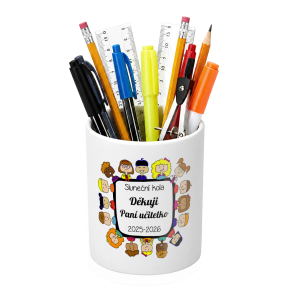 Personalizovaný kelímek na tužky Děkuji paní učitelko Personalizovaný kelímek na tužky Děkuji paní učitelko