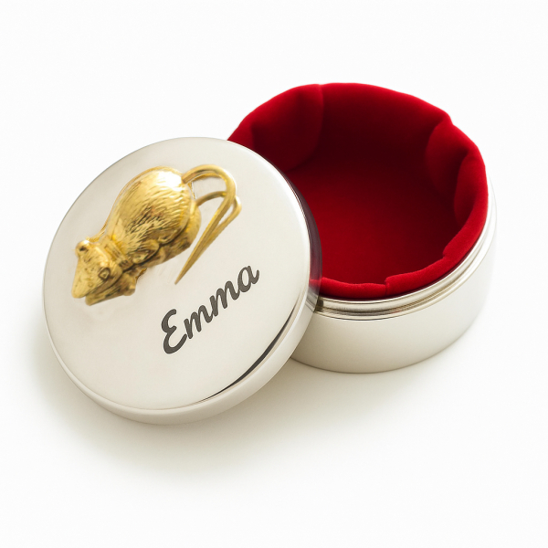 Personalizovaná krabička na mléčné zuby malá myška Personalizovaná krabička na mléčné zuby malá myška