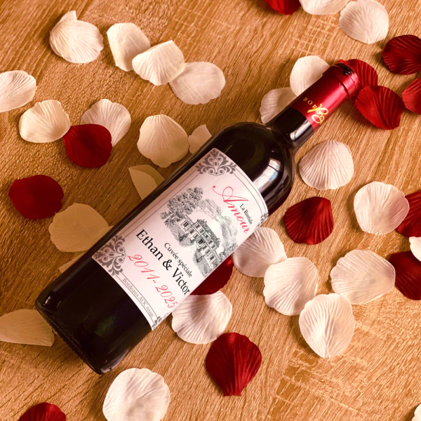 Personalizovaná láhev vína Bastide Amour Personalizovaná láhev vína Bastide Amour